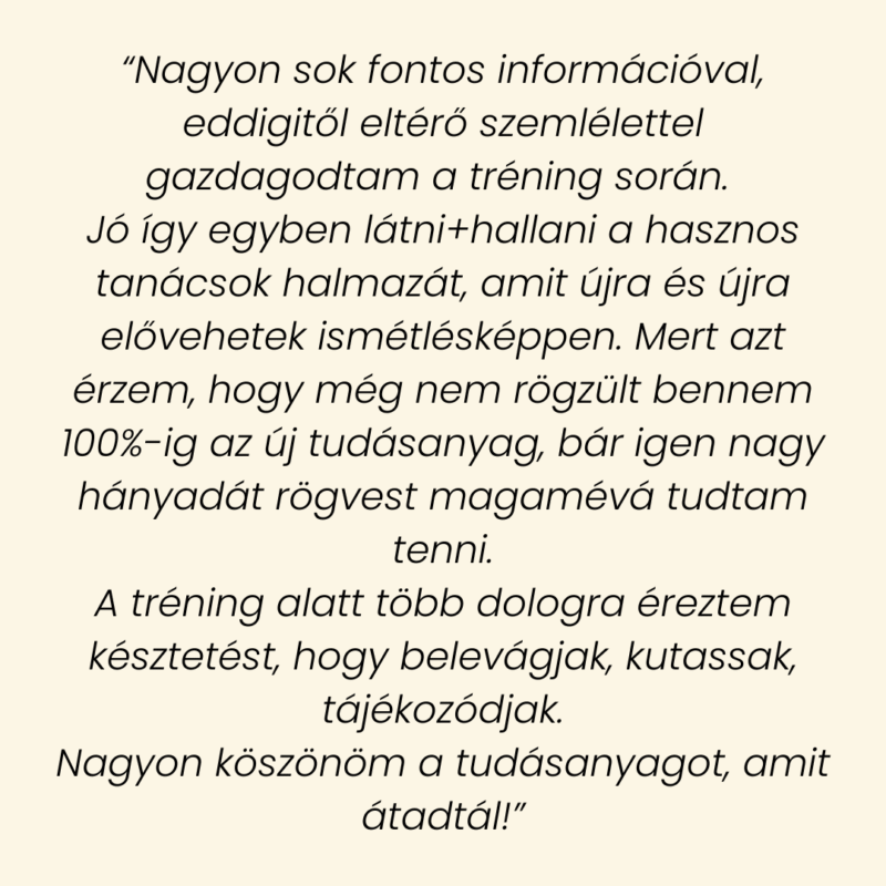Császár Erika Mira - Tiszta Pénz - Visszajelzés 4