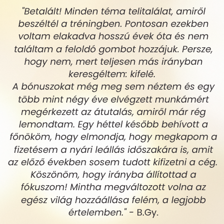 Császár Erika Mira - A Pénz Természete - Visszajelzés 2