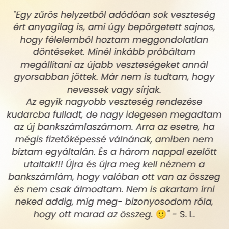Császár Erika Mira - A Pénz Természete - Visszajelzés 3